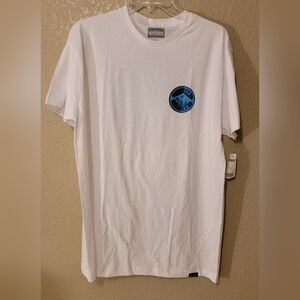 Men's Etnies 3 Pines Logo WHITE T-Shirt with Blue Etnies Logo